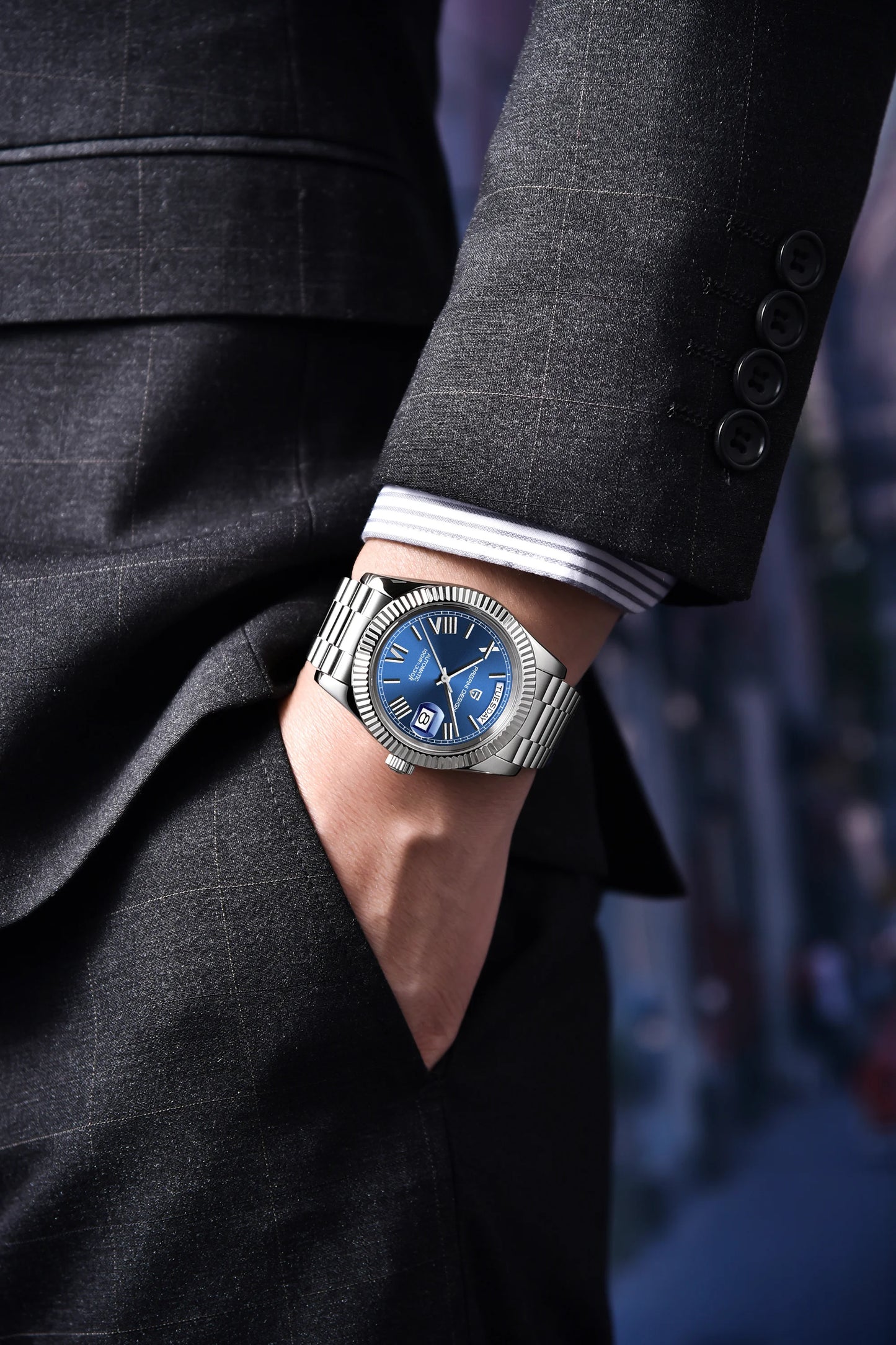 2025 New PAGANI DESIGN DD40 Luxury Rose Gold Automatic Watch For Men Mechanical Watches AR Sapphire Glass Date Wrist watch Men