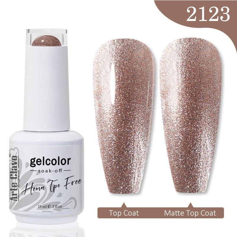 Arte Clavo HEMA TPO FREE Gel Nail Polish Jelly 15ml LED Nail Gel Hybrid Varnish Matt Top Base Coat Nail Art Gellak Primer