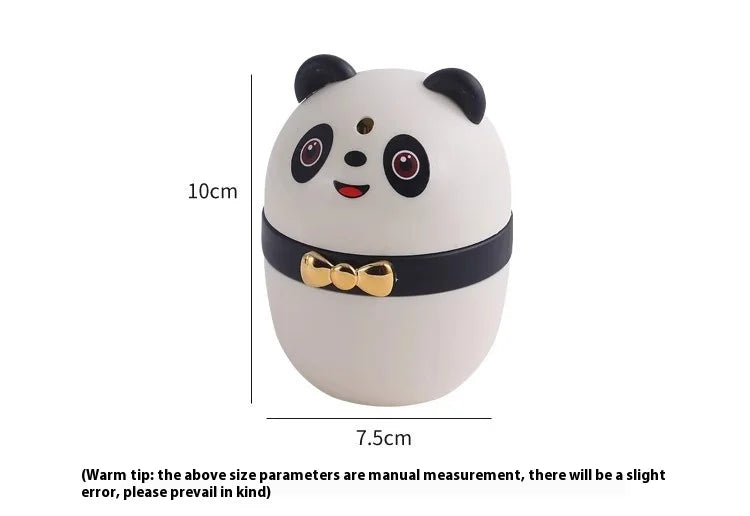 1pc Toothpick Box Household Panda Creative Toothpick Canister Toothpick Jar Toothpick Bucket Floss Box Cotton Swab Storage Box