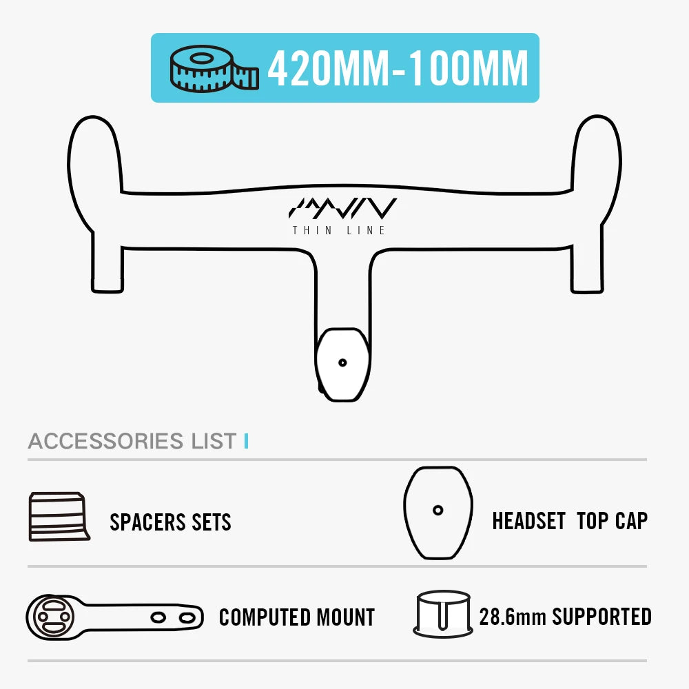 LEXON Full Carbon Road Integrated Handlebar Ultralight Road Bike Handlebar T1000 Racing Bent Bar, Bicycle Accessories 28.6mm