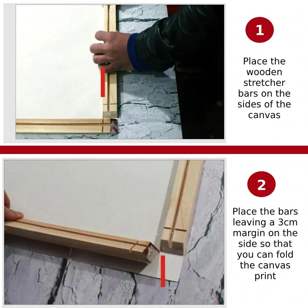 Drop Shipping DIY Wooden Framework DIY Canvas Paintings Frame Natural Wood Photo Frame Poster Frame Home Decor Picture Frames