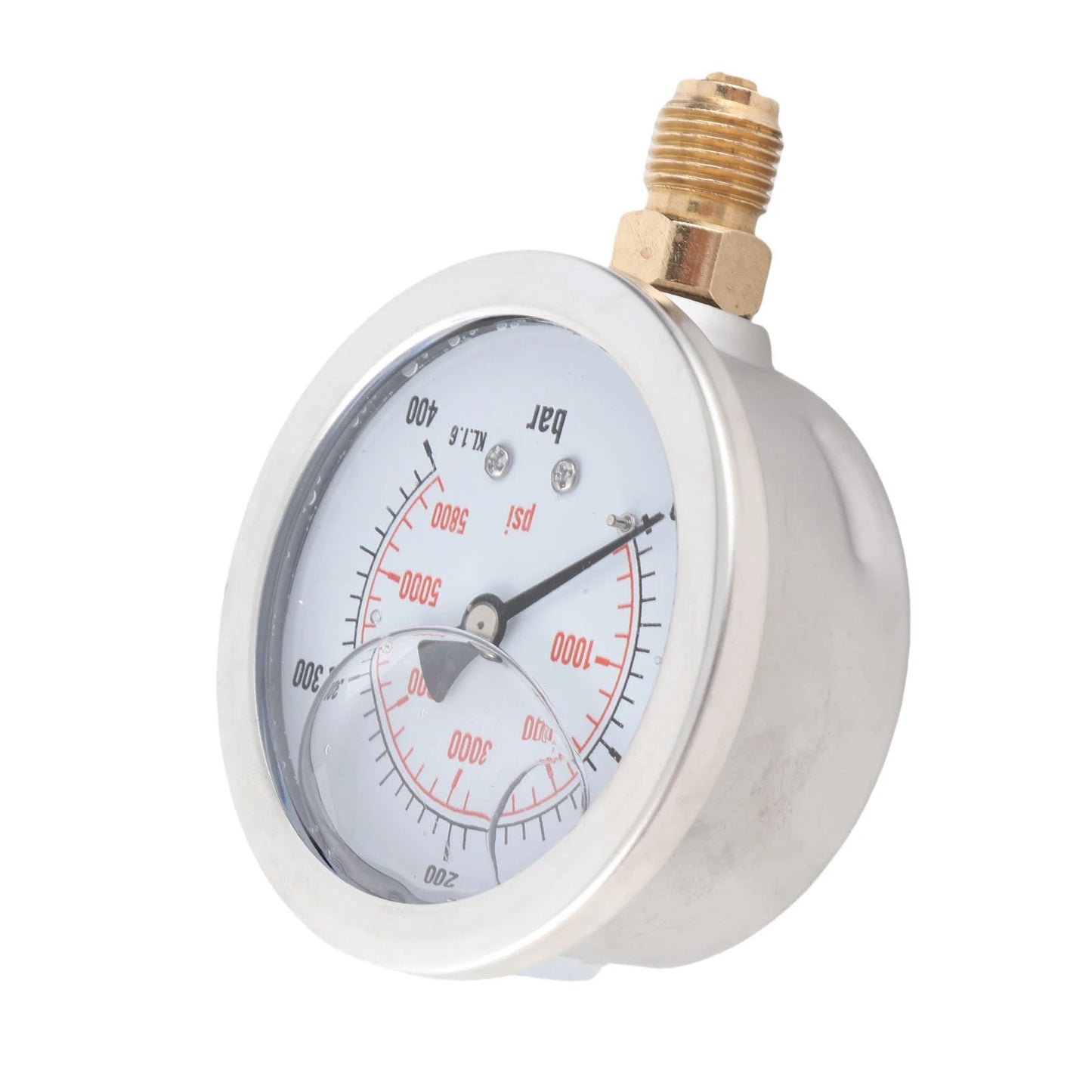 0‑400BAR 0‑5800PSI G1/4 68mm Dial Hydraulic Pressure Gauge Meter Hydraulic Gauge Pressure Measuring Tool Manometer