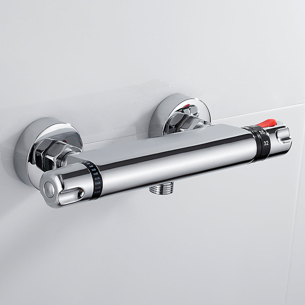 Thermostatic Shower Faucets Set Chrome Bathroom Thermostatic Mixer Tap Hot And Cold Bathroom Mixer Mixing Valve Bathtub Faucet