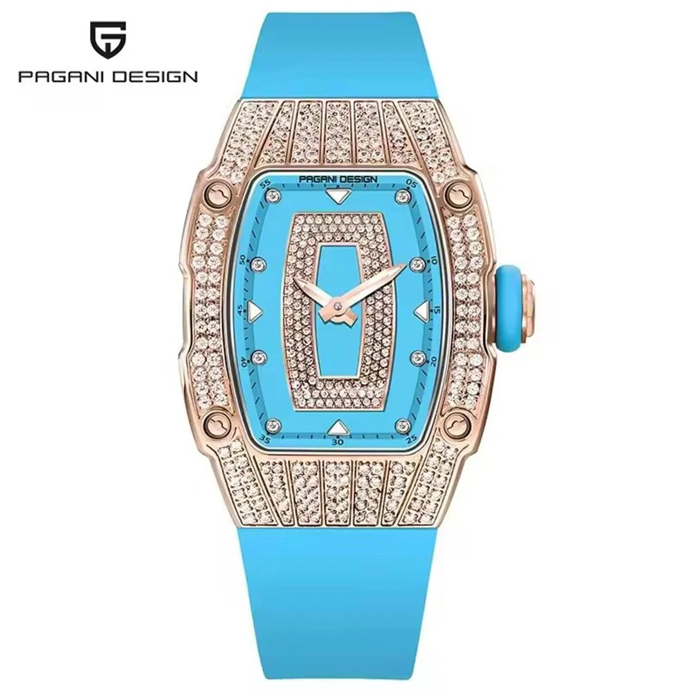 New PAGANI DESIGN Luxury Women's Fashion Quartz Watch Switzerland Ronda Movt Diamond Inlaid Women's Elegant Watch Montreal Femme