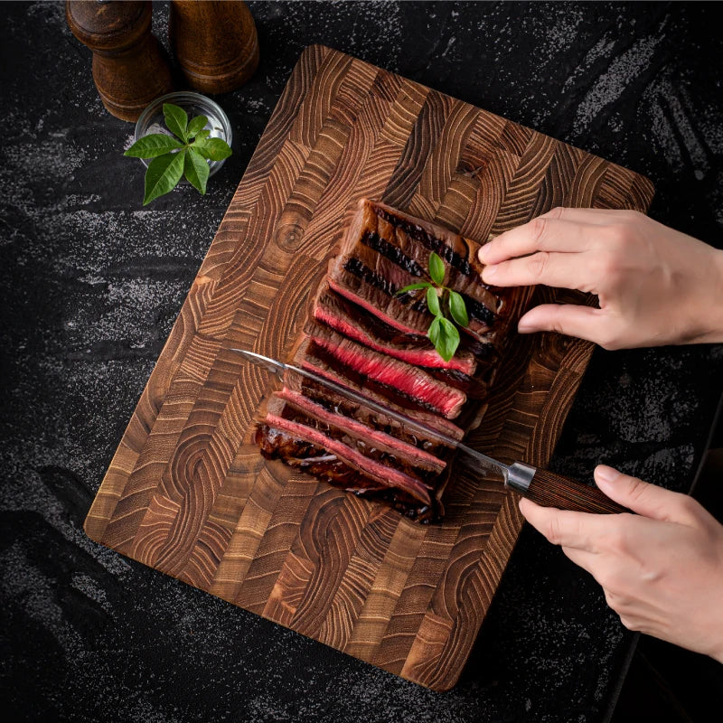Large Size,High Quality Teak Wood Cutting Board:16.5*11.8 Inch/13.3*9.5 Inch,1 Inch Thick,Suitable For Christmas,Halloween