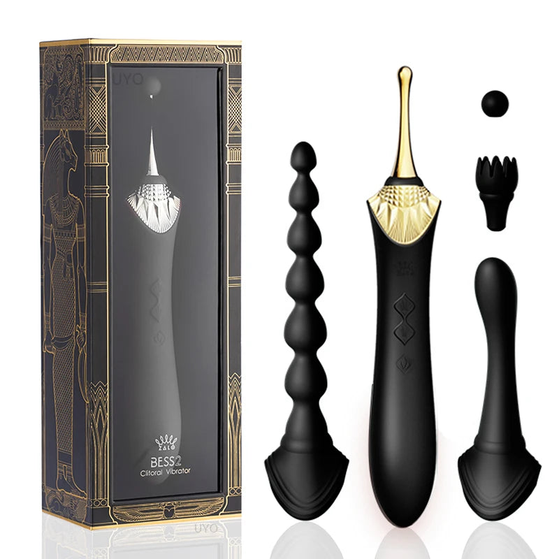 ZALO BESS 2.0 G-spot vibrator soft silicone clitoral stimulation usb Double motor Retro massager adult sex toys for women
