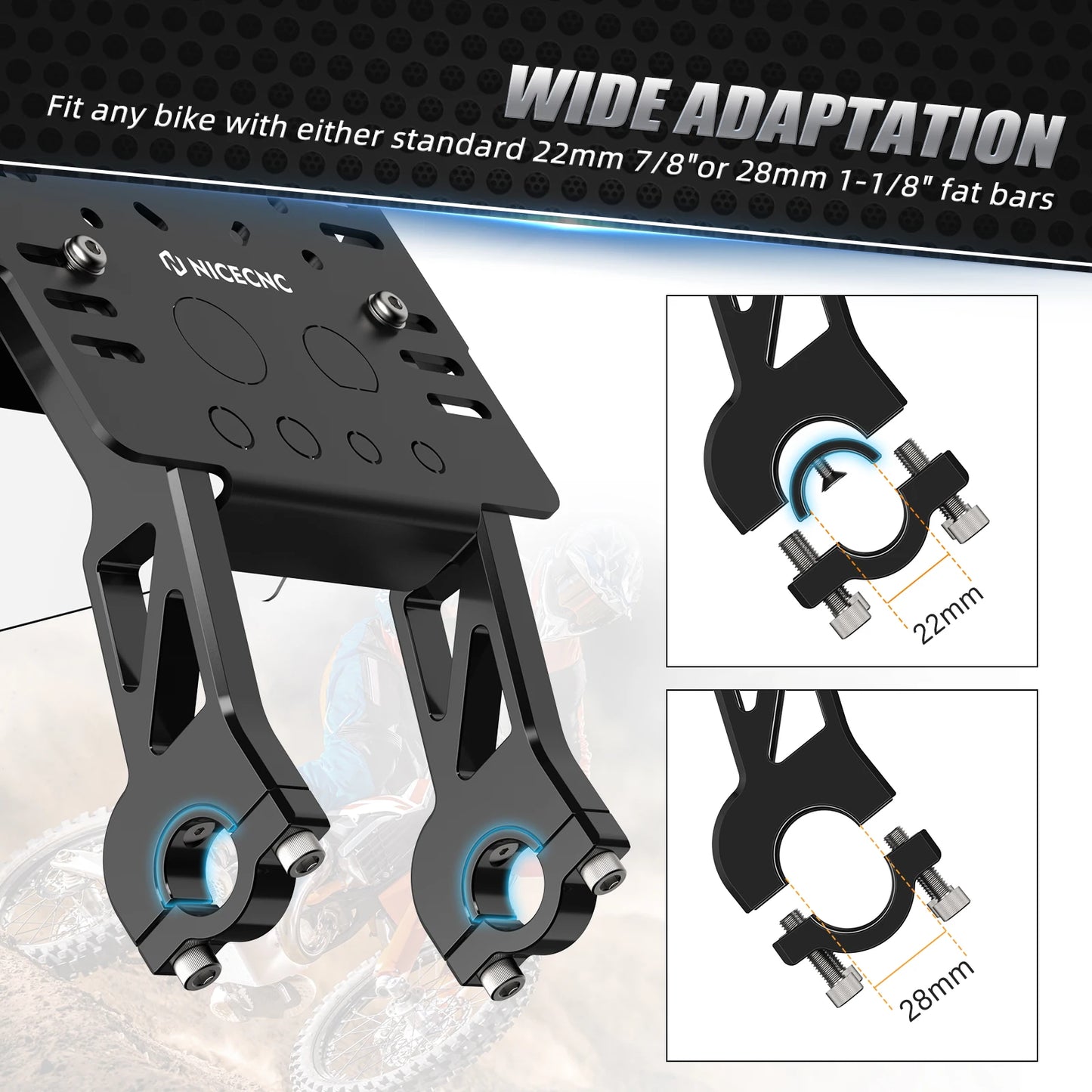 NiceCNC For Husqvarna TE300 TE FE TC FC TX FX 125 250 300 350  450 501 2014-2024 Navigation GPS Mount Bracket Mini Fairing Kit