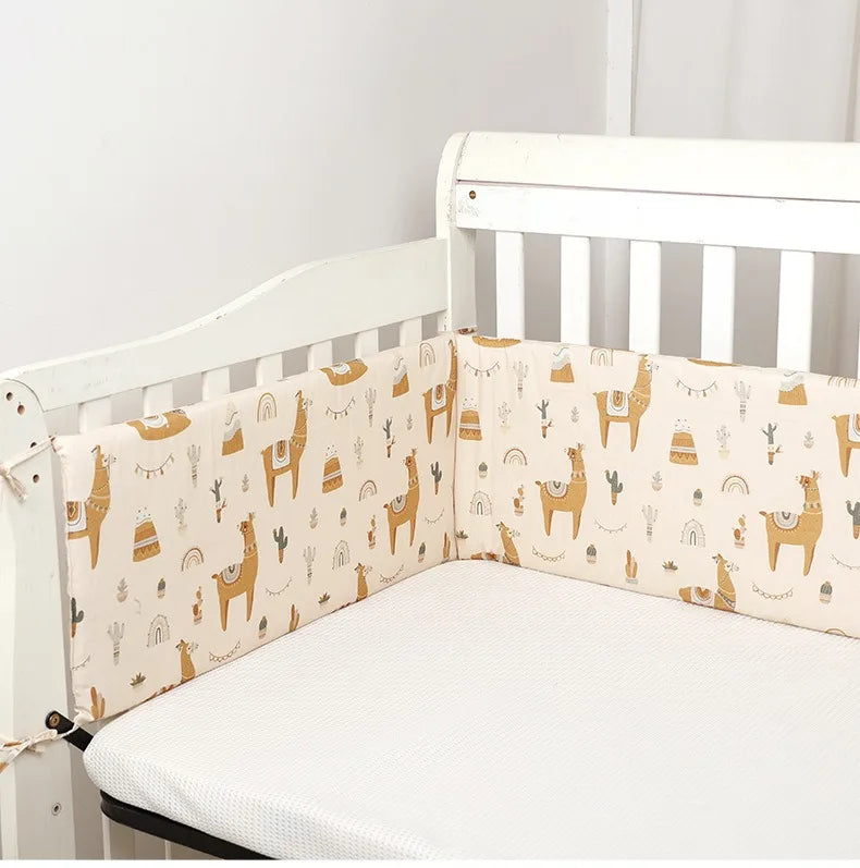 Four Seasons Universal Crib Around Baby Bed Bumper Newborn Bed Guardrail Anti-collision Removable Washable Baby Bed Safety Rails