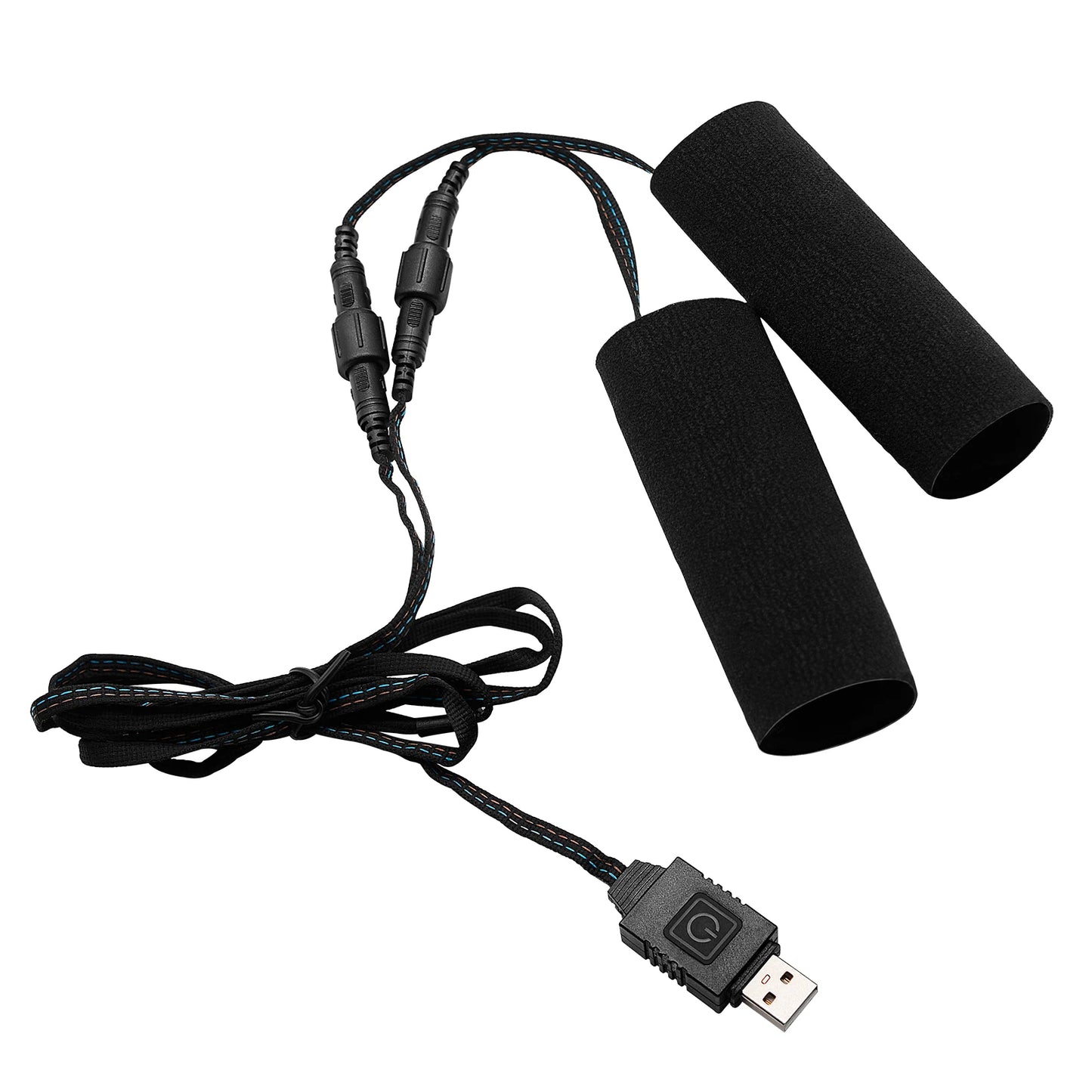 Extractme Motorcycle Heated Handgrips 5V USB 6 Gear Warmer Electric Heated Grip Cover Anti Vibration Anti Slip Fast Heating Kits