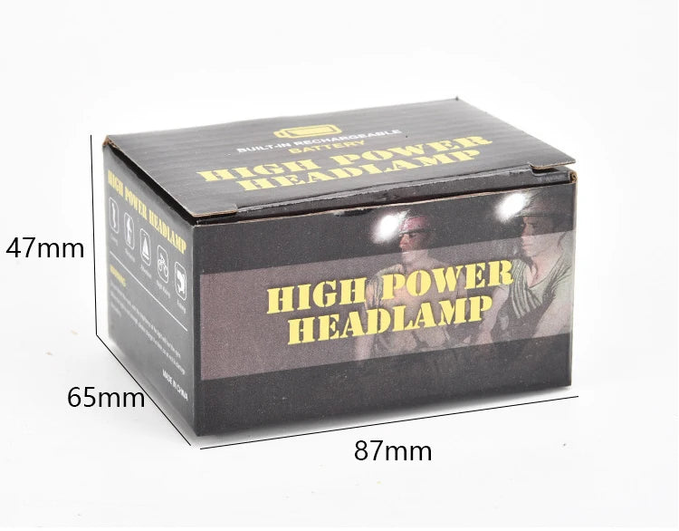Outdoor Headlights with Long Battery Life and Strong Light LED Night Fishing Charging Head Mounted Magnetic Flashlight