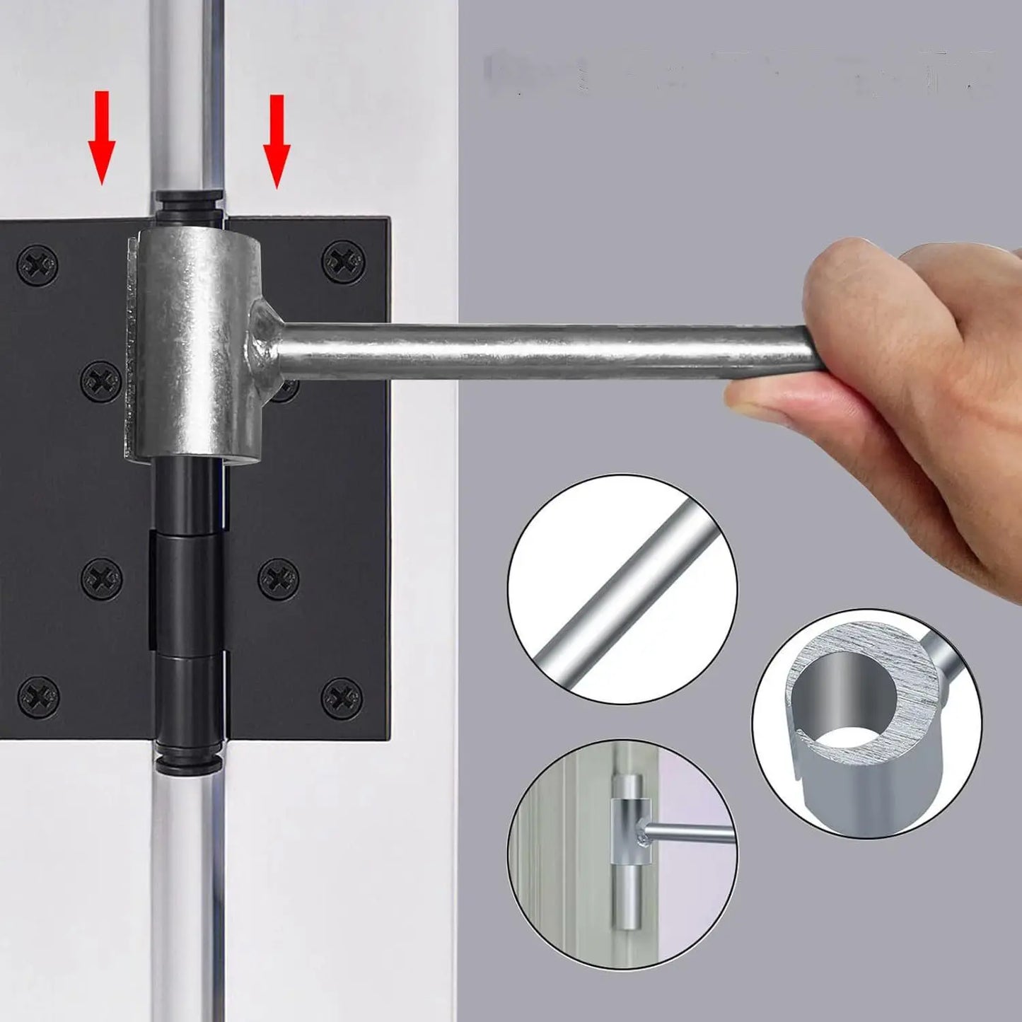 Double Head Door Hinge Repair Spanner Adjusting Door Hinge Gap Wrench Hinges Repair Wrenches Hand Tools Spanners for Round Bolt