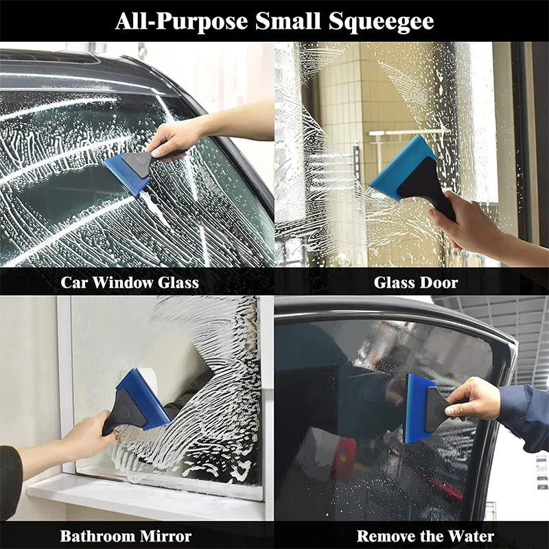 Silicone Scraper for Car Glass Rubber Squeegee Window Tint Tool Glass Water Wiper Mirror Cleaning Water Blade Car Accessories