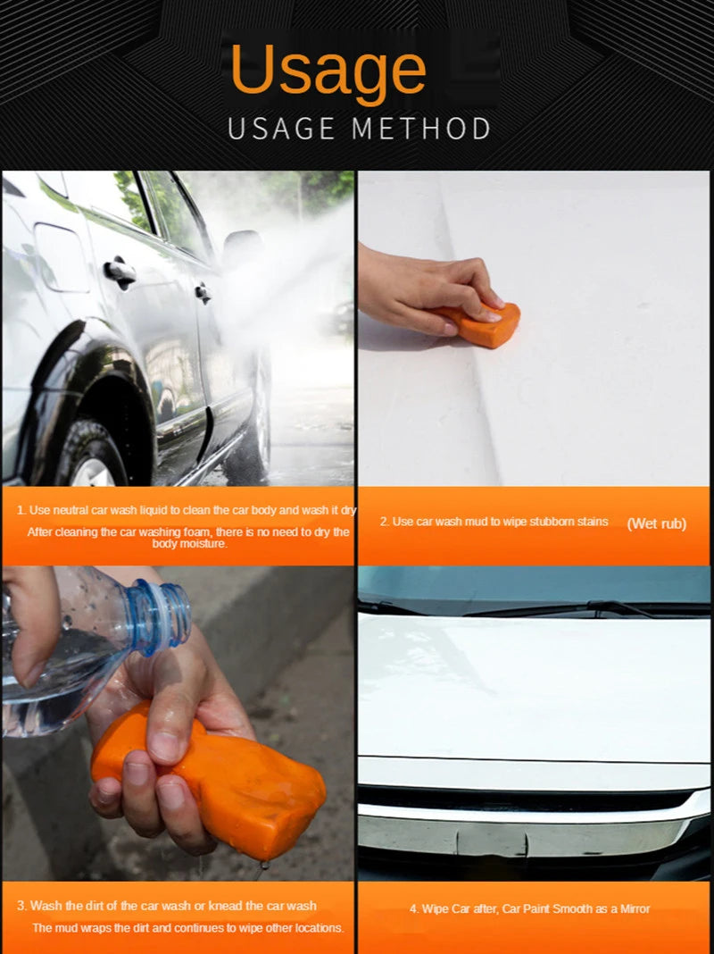 SEAMETAL Car Magic Clay Bar Cleaning Mud High Grade Auto Detailing Cleaner Dirty Remover With Storage Box for Car Accessories