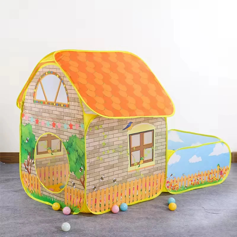 PANGDUBE Folding Baby Playpen 156*80cm Garden Children's Toy Tent Kid Wigwam for Children Ball Pit Dry Pool Baby Playground