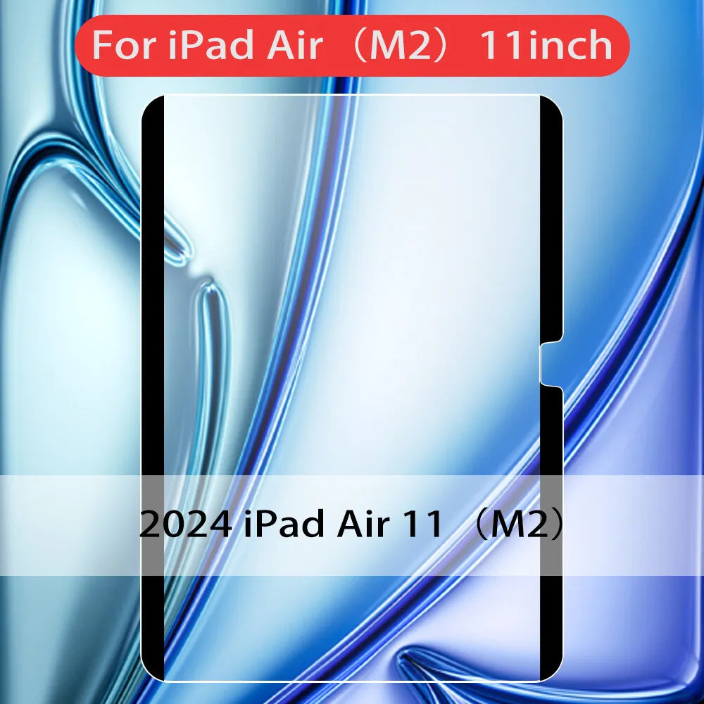 Paper Feel Screen Protector Film for iPad Air 11in 2024 Pro 11/12.9 Air 4 5 10/9/8/7th Generation Removable Magnetic Attraction