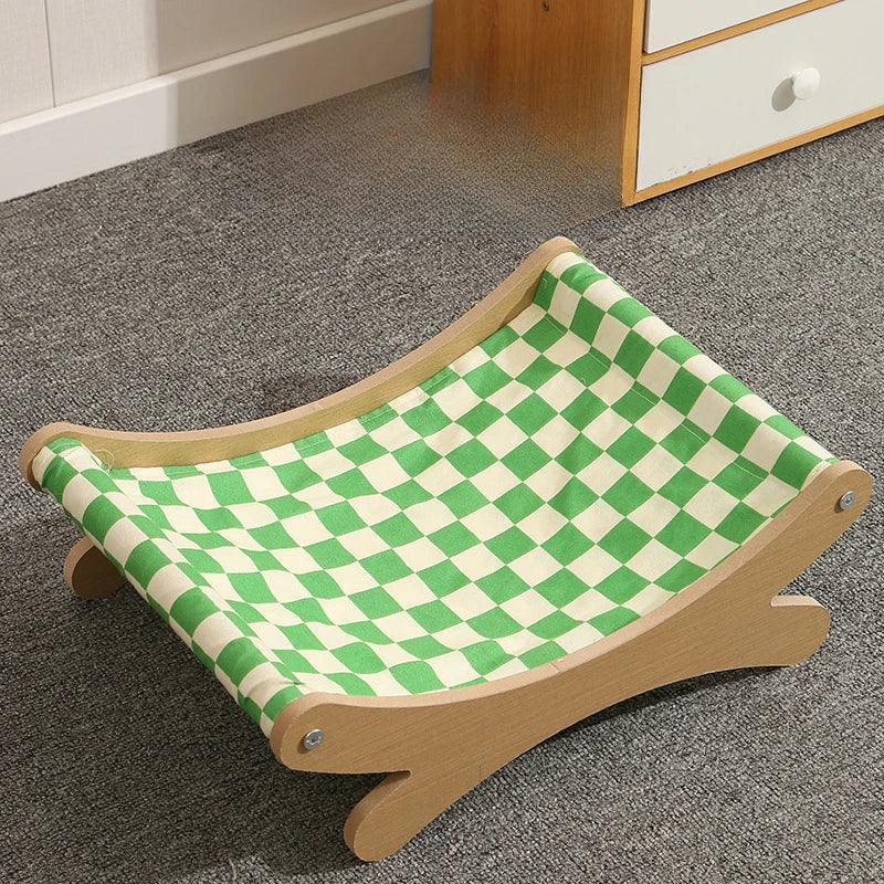 Pet Summer Rocking Chairs Beds Cats Dogs Adjustable and Detachable Solid Wood Comfortable Hammocks Hanging Baskets Pet Furniture