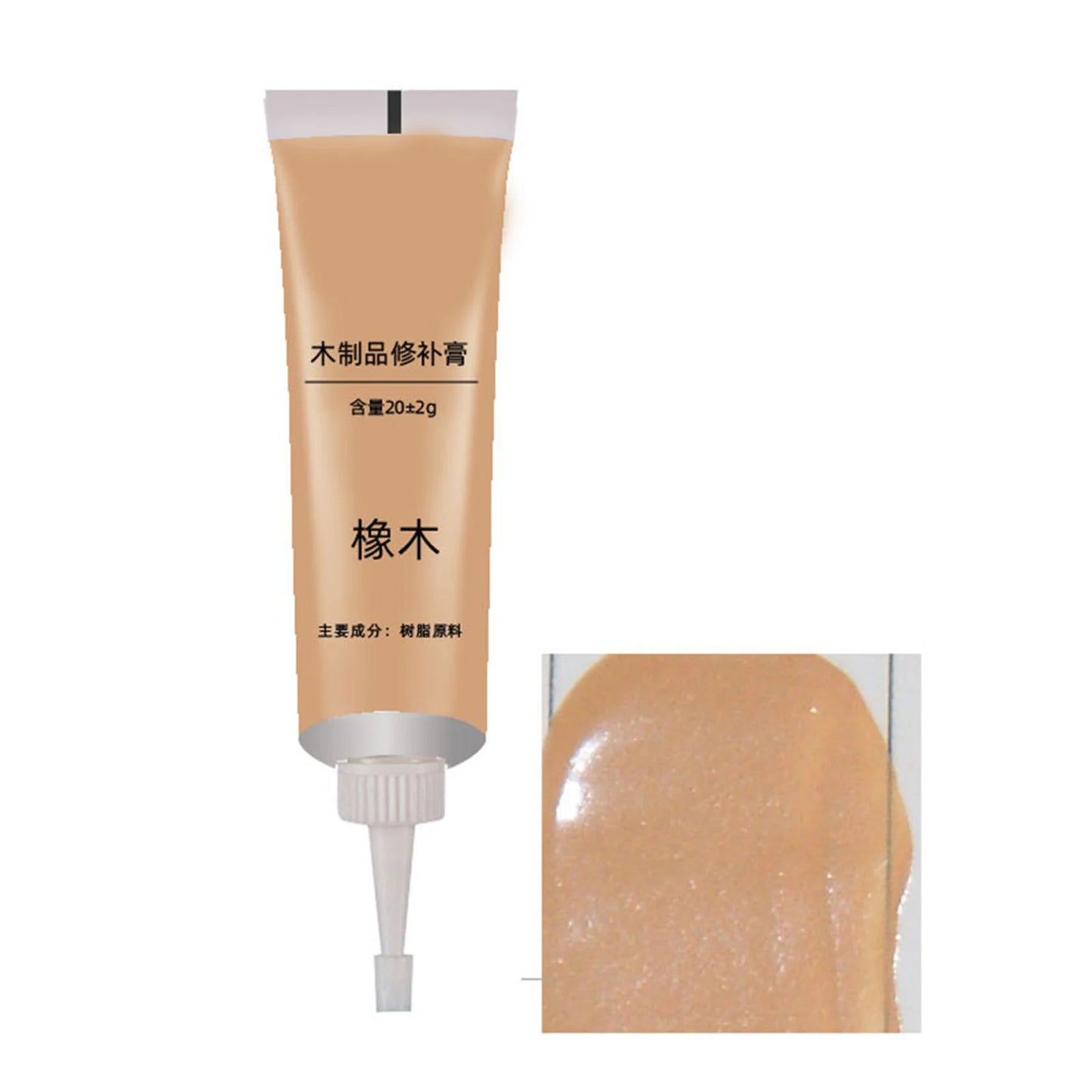 Wood Filler Floor Scratch Paint Repair Oak/Veneer/Walnut Color Water-Based Putty Discoloration Cracks Gouges