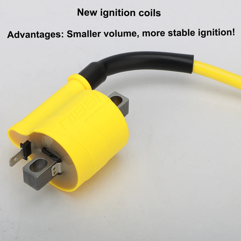 NIBBI 2T/4T Universal Motorcycle Ignition Coil Motocross Racing Coil for Honda ATV Scooter Yamaha Ktm Engine Ignition Parts