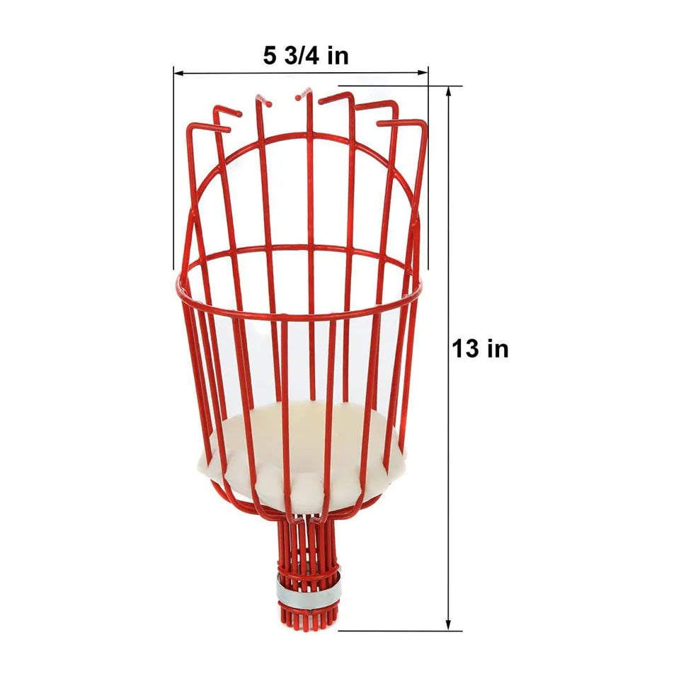 Fruit Picker 260cm Adjustable Deep Basket Convenient Harvesting Fruit Collector Catcher Apple Peach Picking Garden Tools
