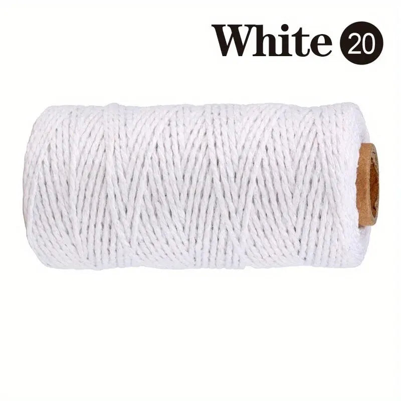 2.0cm100m Lace Cord Cotton Cord String Craft DIY Sewing Hand Woven Decorative Wall Hanging Bohemian Party Home Decor