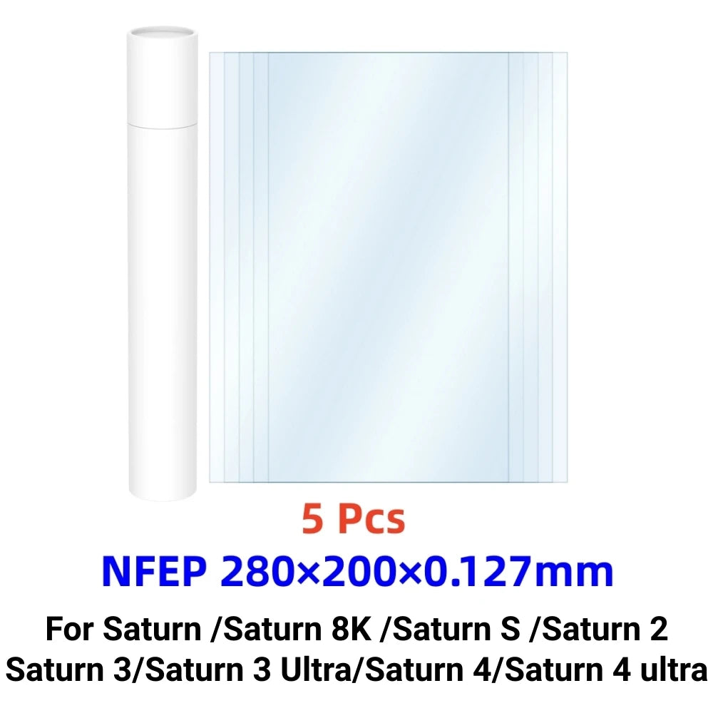 10.1 Inch NFEP Film 280x200x0.127mm PFA Film For ELEGOO Saturn 4 Ultra Saturn 3 Ultra Saturn 2 LCD 3D Printer Parts Accessories