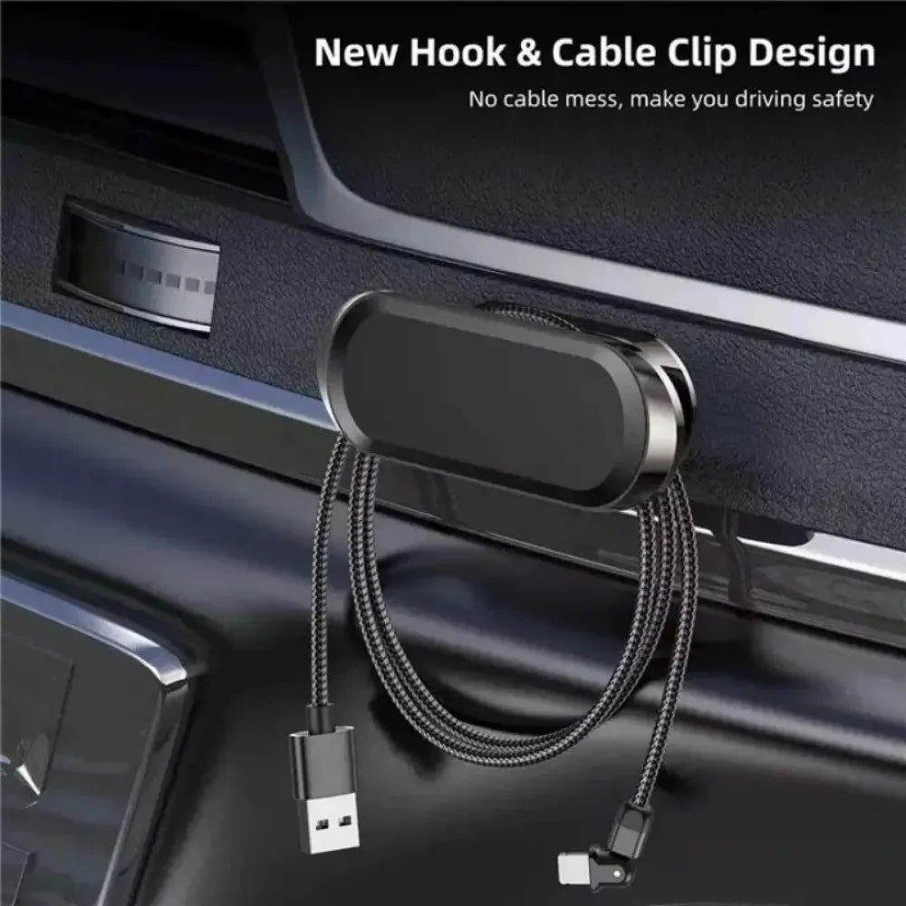 New Magnetic Car Phone Holder 360° Rotation Mini Strip Shape Stand for Huawei Metal Strong Magnet GPS Car Mount for IPhone