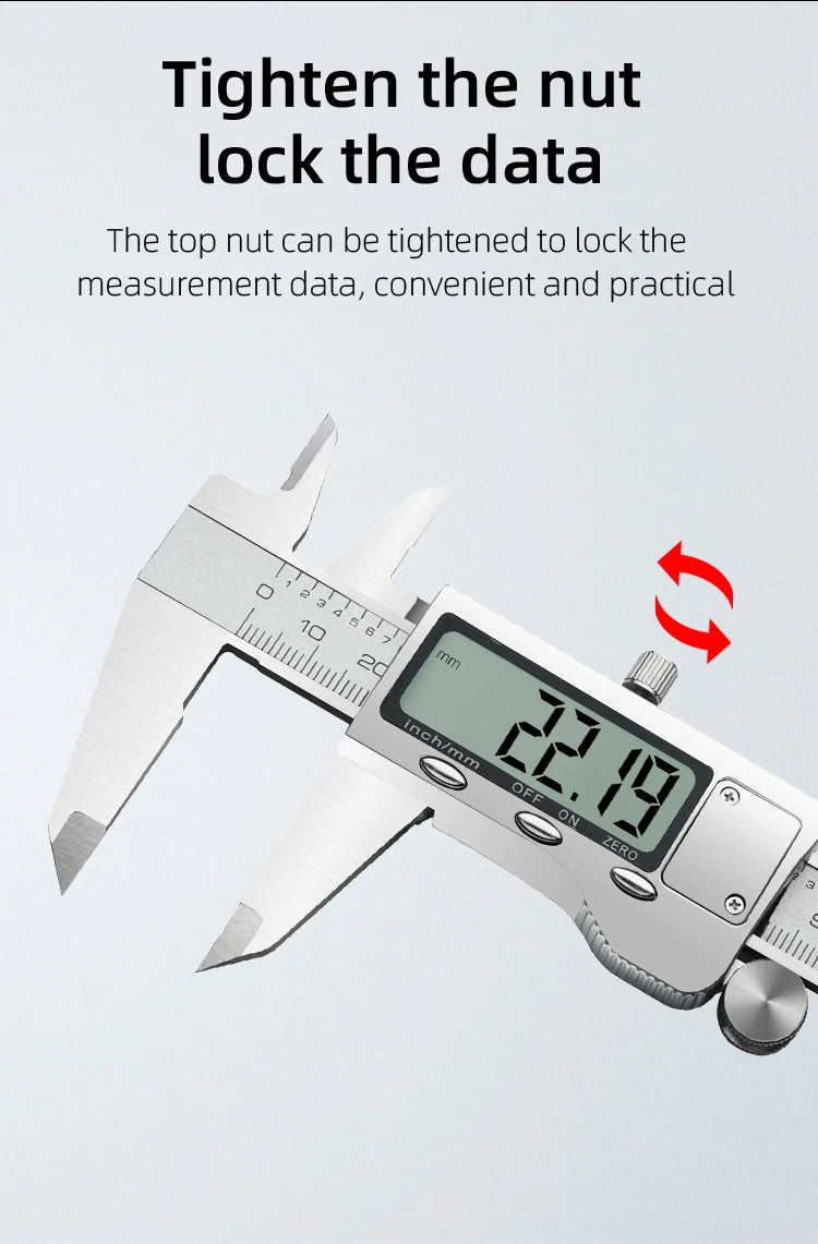 Digital Pachometer Metal Caliper Professional Vernier Caliber Measuring Tools Woodworking Thick Gauge Depth Electronic Ruler