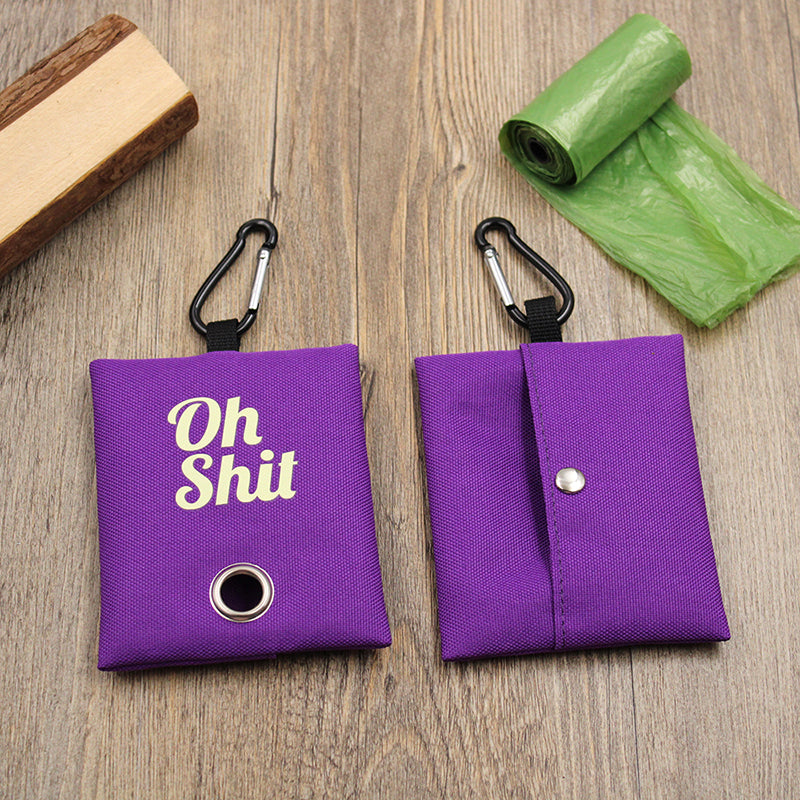 Pet Supplies Canvas Waste Bags Poop Bag Dispenser Portable Pet Poop Bag Holder Outdoor Puppy Kitten Litter Pickup Organizer