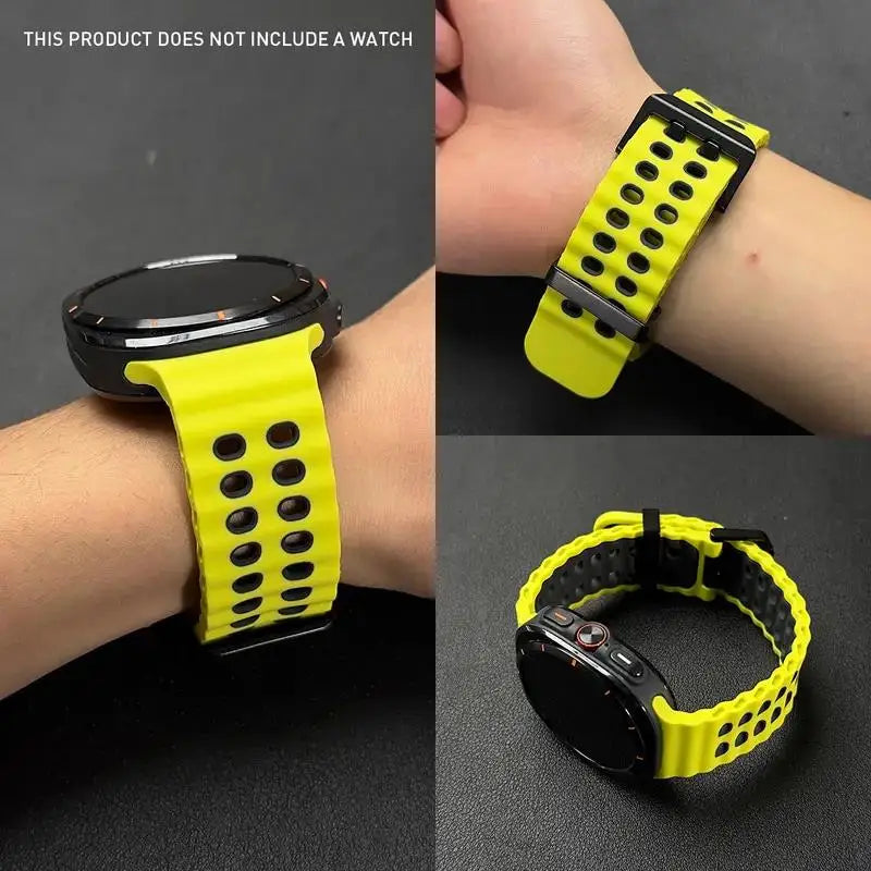 Ocean Strap for Samsung Galaxy Watch Ultra 2025 Sports Silicone Band for Galaxy Watch 8-7 Ultra 47mm Official Original Wristband