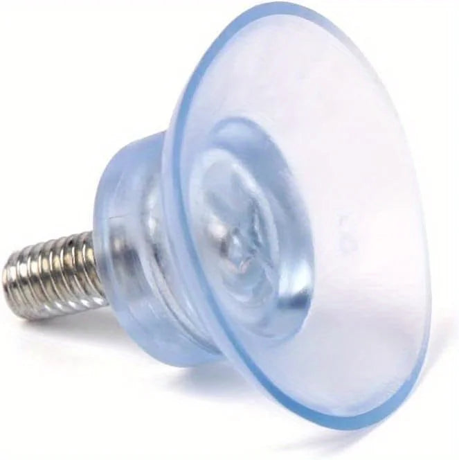 M6 Screw Rubber Suction Cups, 3.51cm Transparent with Metal Screws - Ideal for Glass Table Top Replacement & Holiday Decorations