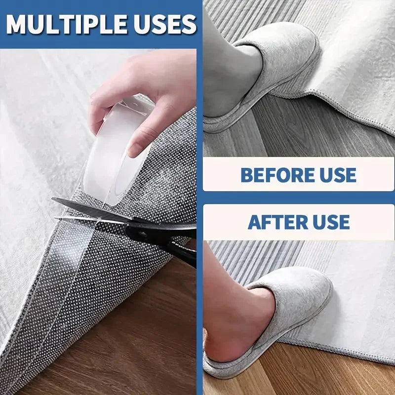 5-1M Nano Tape Super Strong 2mm 1mm Double Sided Tape Extra Waterproof No Trace Reusable Transparent Tape for Kitchen Bathroom