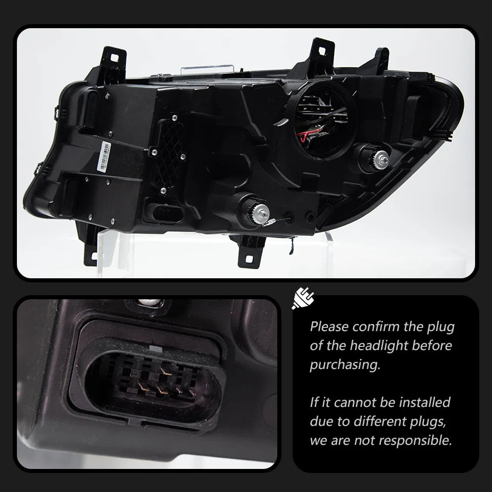 AKD Head Lamp for Benz Sprinter LED Headlight 2018-2023 Headlights Sprinter DRL Turn Signal High Beam Angel Eye Projector Lens