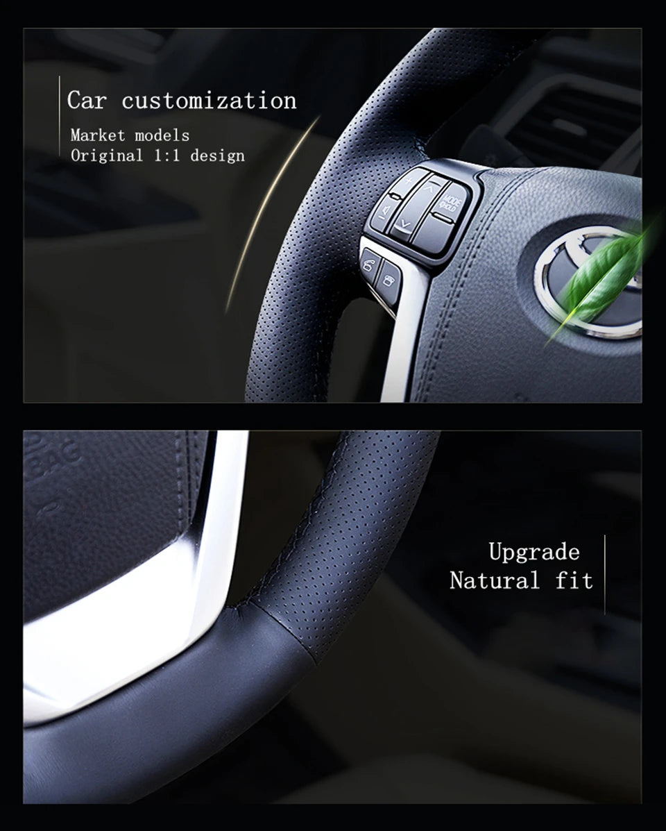 Customize DIY Car Steering Wheel Cover Microfiber Leather For MG ZS HS GS 5 6 RX5 RX8 ZST ZS EV 2017-2023 Car Accessories