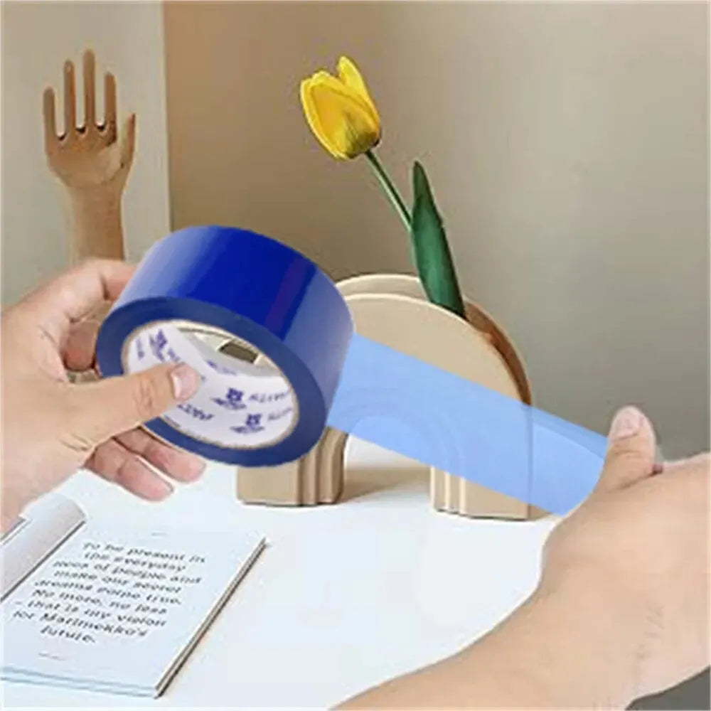 1800inch/Roll Sapphire Blue Tape Packaging Tool Office Packing Supplies PP Material Waterproof Durable Can Be Written As Marking