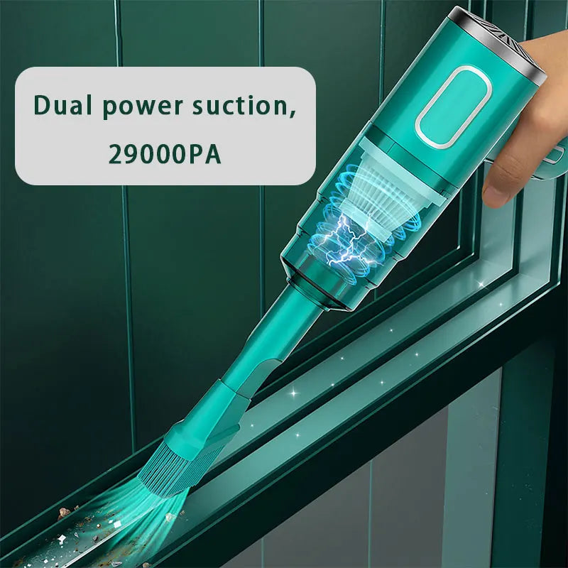 Portable Car Vacuum Cleaner WireLess Charging Handheld Car Household High-Power Multi-Functional Small Vacuum Cleaner