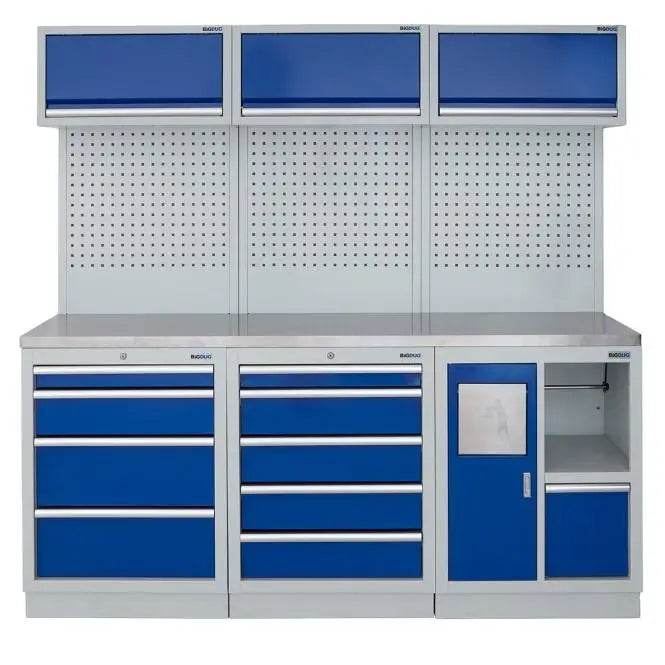 Modular Garage Cabinet Hardware Work Table For Tool Storage