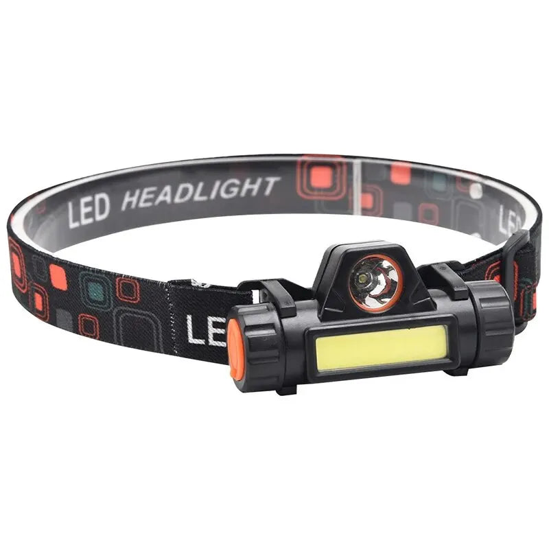 Outdoor Headlights with Long Battery Life and Strong Light LED Night Fishing Charging Head Mounted Magnetic Flashlight