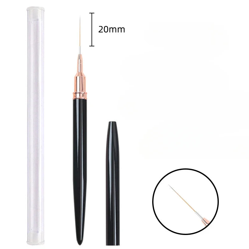1/2pcs Professionnel Brushes Tools Nail Glue Phototherapy Pen UV Gel Brush Pen Acrylic Nail Art Painting Drawing Brush Manicure