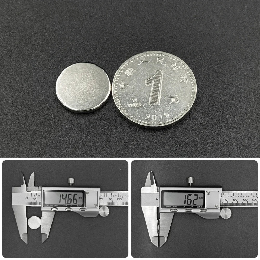 Powerful Magnet Round Neodymium Magnets with Double-Sided Adhesive Magnetic for Office Kitchen Fixation Multi-purpose DIY Craft