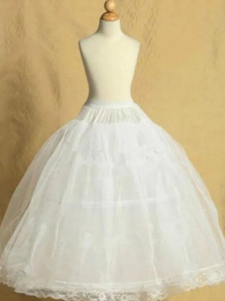 Kids Petticoats For Flower Girls Dresses Little Crinoline 2 Hoop Skirt Beautiful Petticoat Lolita Skirt Underskirt Vestido