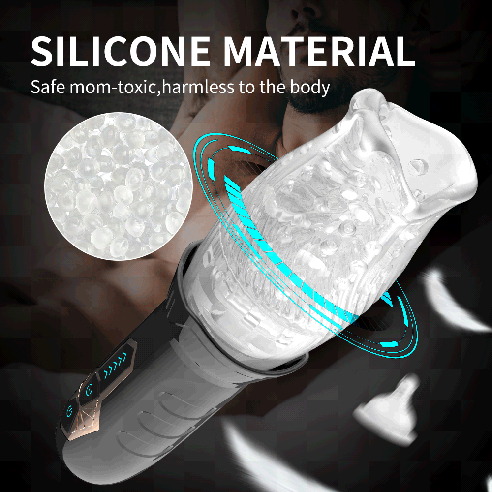 Automatic Rotating Vibrating Male Masturbator Penis Massage Vibrator Real Oral Sex Glans Delay Trainer Masturbation Toys for Men
