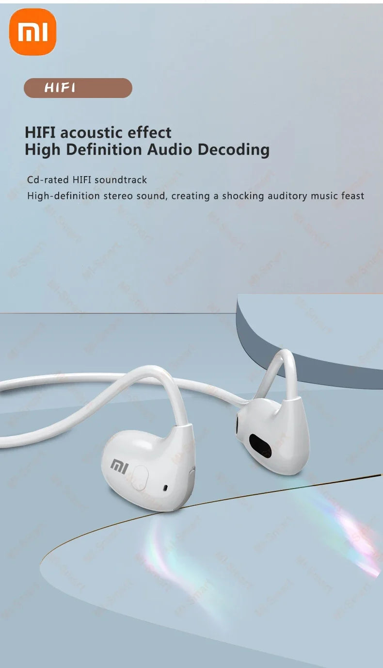 Xiaomi Wireless Bluetooth 5.3 Headphones Waterproof Headset Stereo Over-Ear Sports Earphones Earbuds with Mic Bone Conduction