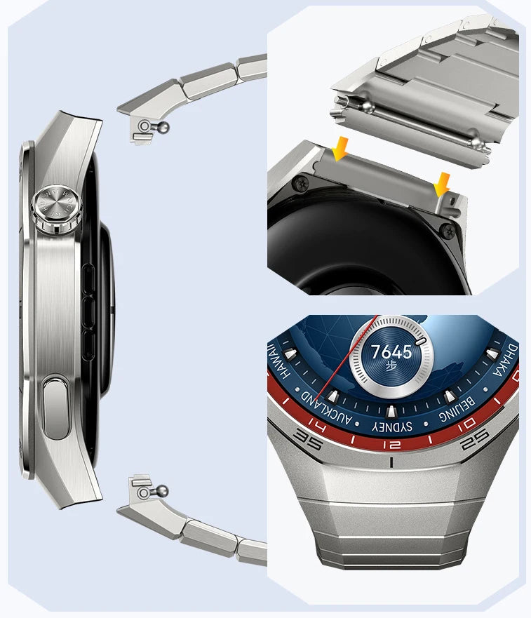 Original No Gaps Luxury Titanium Strap for Huawei Watch GT 5 Pro Metal Bracelet for Huawei Watch GT5 Pro Specialized Watch Strap