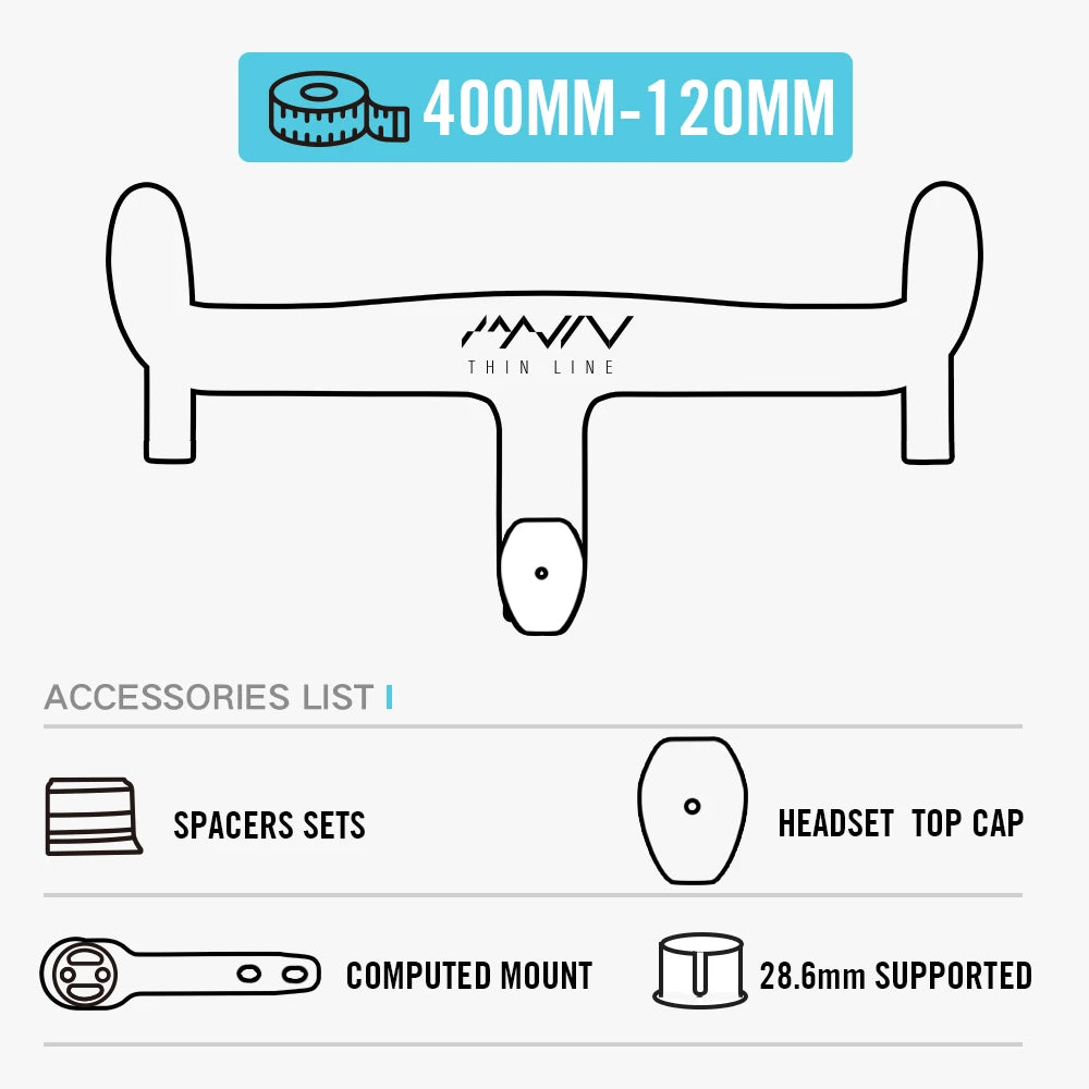 LEXON Full Carbon Road Integrated Handlebar Ultralight Road Bike Handlebar T1000 Racing Bent Bar, Bicycle Accessories 28.6mm