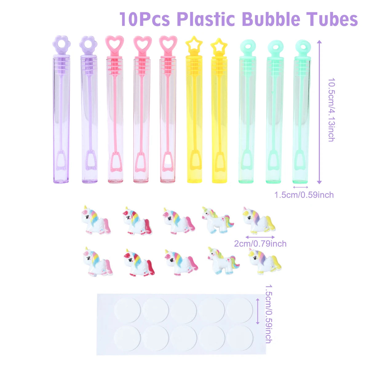 10Pcs Unicorn Bubble Tube Soap Bottle Unicornio Theme Birthday Party Decoration Kids Favors Wedding Guests Gift Party Supplies