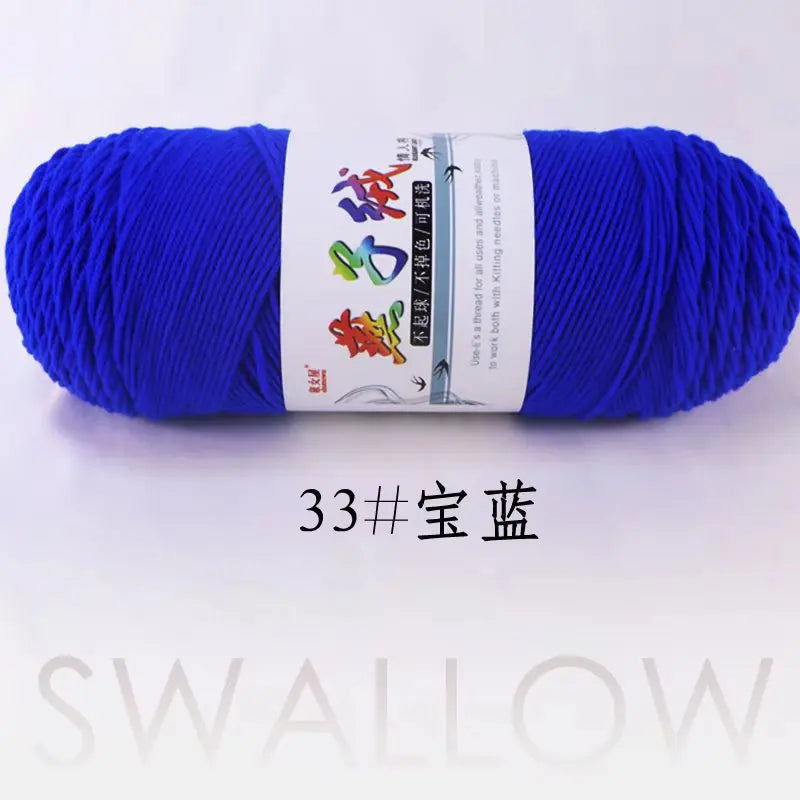 1Pc 200g Milk Cotton yarn for hand knitting Acrylic Crocheting Thread Yarn Crochet Doll sweater bag blanket slipper
