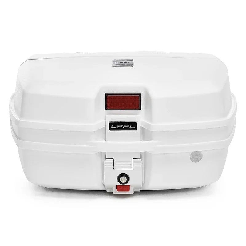 45L Motorcycle Tour Tail Box Motorcycle Luggage Box Top Case with 2 Keys Multifunctional for Luggage Storage