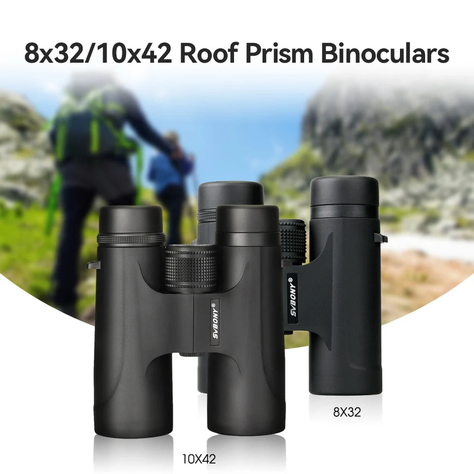 Svbony F9333A/F9333B Binoculars 10X42/8X32 Telescope Powerful Professional HD Long Range Camping Equipment For Traving Suvival