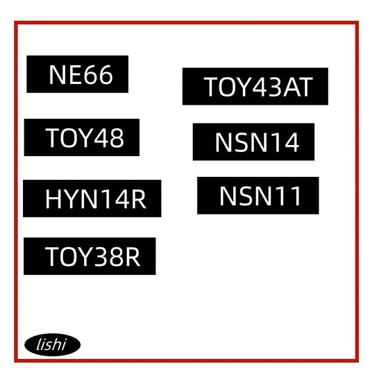 Lishi 2 In 1 2in1 NE66 TOY48 HYN14R TOY38R NSN11 NSN14 TOY43AT