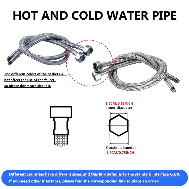 Baokemo stainless steel pull down water tap Single Handle sink three-in-one Hot And Cold kitchen faucet